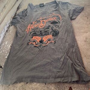 Harley-Davidson Charcoal and Orange Tee